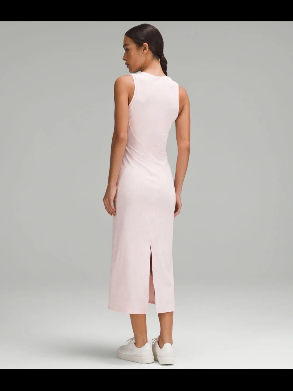 NWT Lululemon All Aligned Ribbed Midi Dress Strawberry Milkshake STMI Size 4